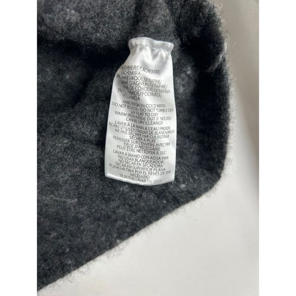 Jack Victor Boy S/P Gray Wool & Cashmere Blend Half-Zip Sweater - Picture 8 of 12